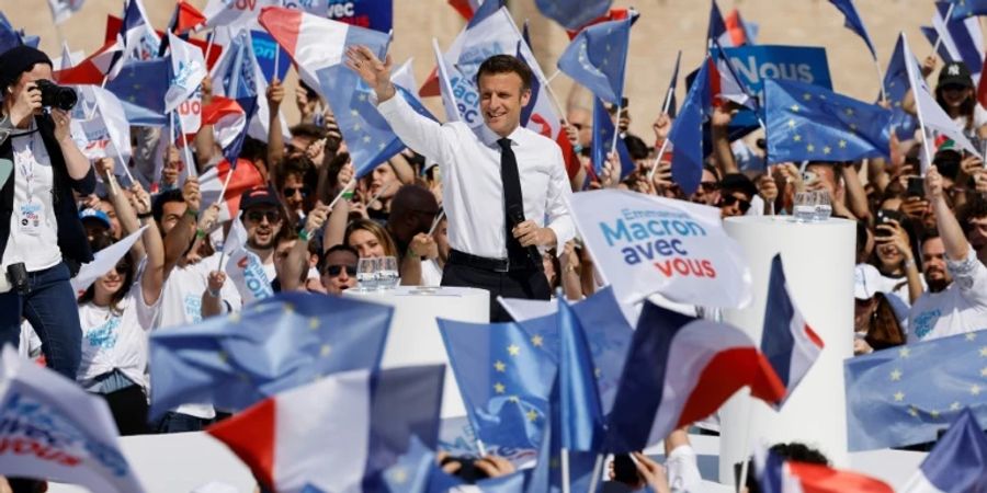 Macron wandte sich in Marseille vor allem an die jungen Mélenchon-Wähler