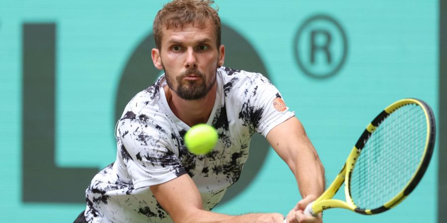 Verpasste in Halle das Halbfinale: Oscar Otte.