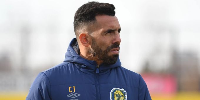 Carlos Tevez in seiner ersten Trainingseinheit bei Rosario Central. Carlos Tevez Rosario Central