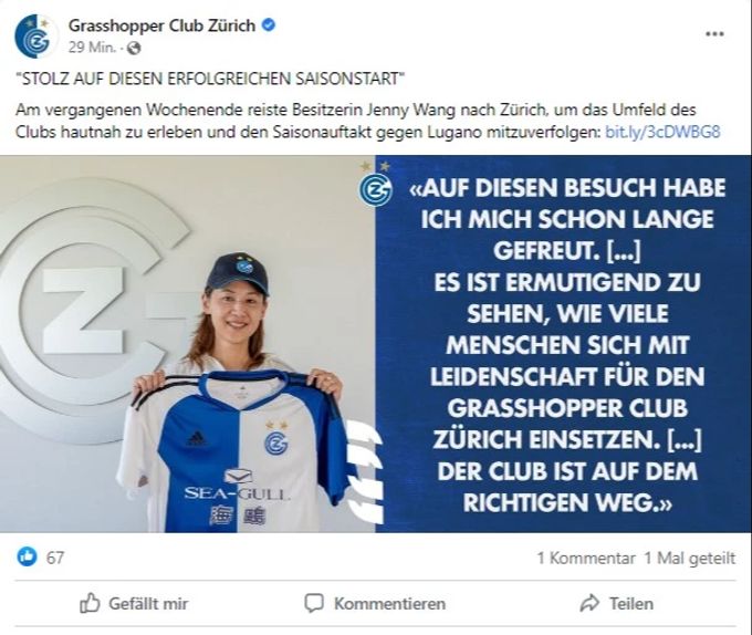 Das sagt Club-Besitzerin Jenny Wang über ihren Besuch bei GC. GC