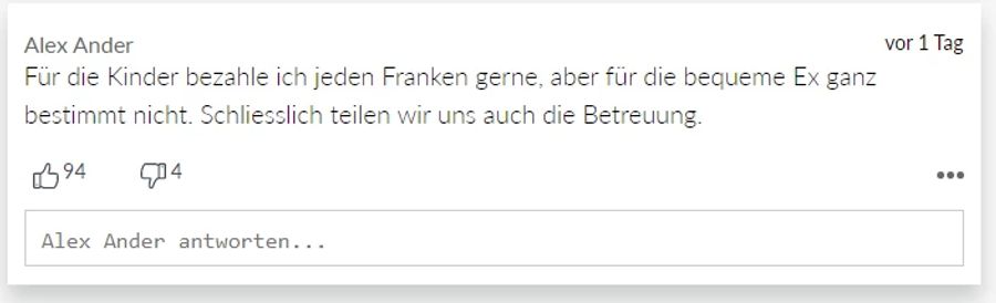 Alex Ander erntet viel Zustimmung für seine Meinung.