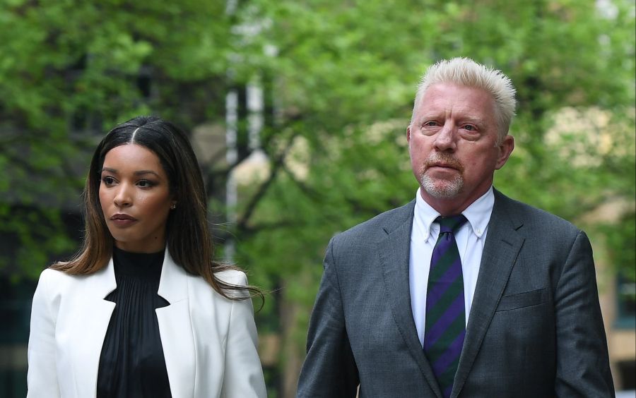 Boris Becker und seine Freundin.