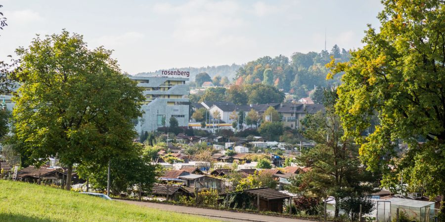 Blick auf den Stadtteil Rosenberg in Winterthur.