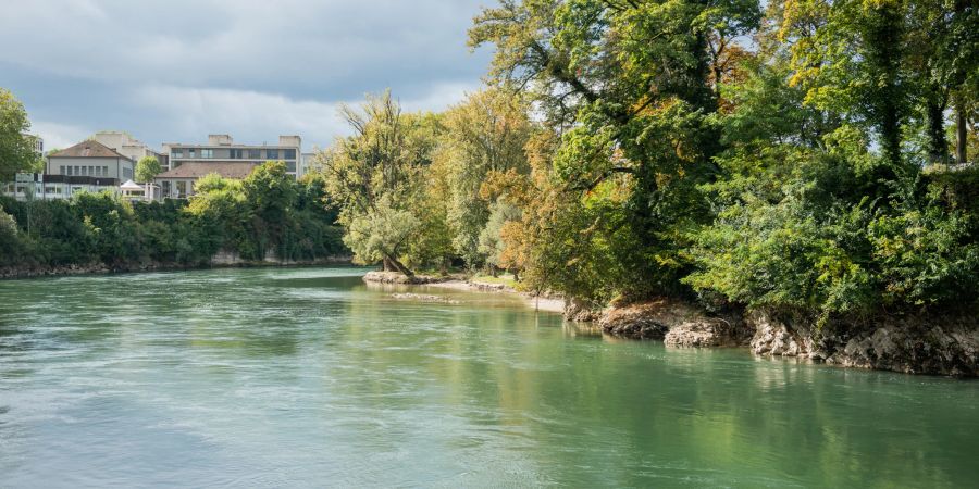 Das Rheinufer in Rheinfelden.