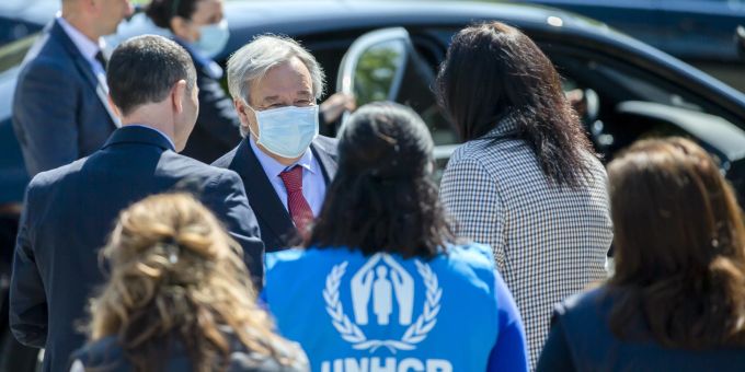 UN-Generalsekretär Antonio Guterres in Moldau. Antonio Guterres visits Moldova
