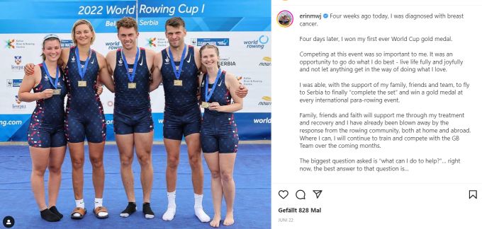 Erin Kennedy (r.) macht ihren Followern auf Instagram Mut. Erin Kennedy