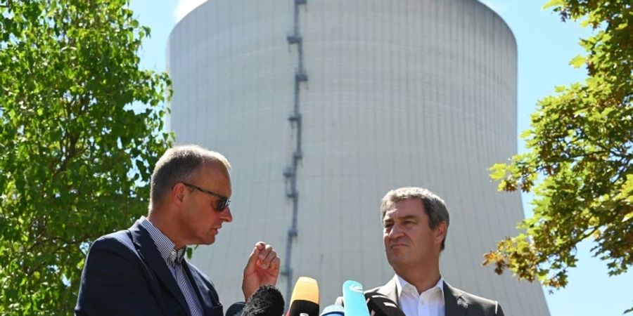 Merz und Söder vor Isar-2.