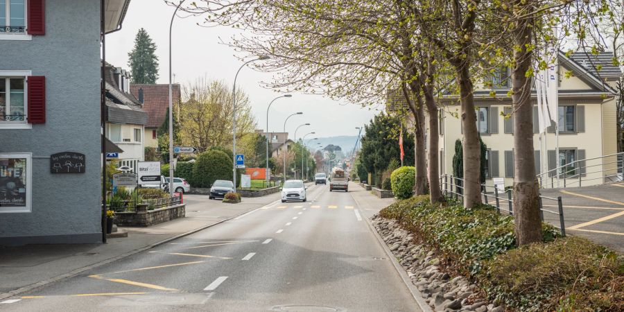 Die Luzernerstrasse in Hitzkirch.