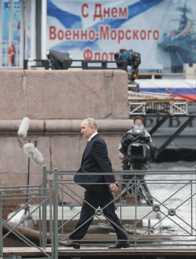 Naval Parade in St.Petersburg