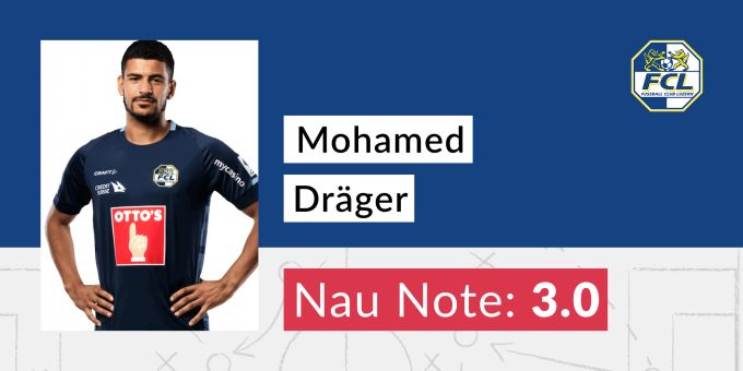 Die Nau.ch-Note für Mohamed Dräger vom FC Luzern. fcl