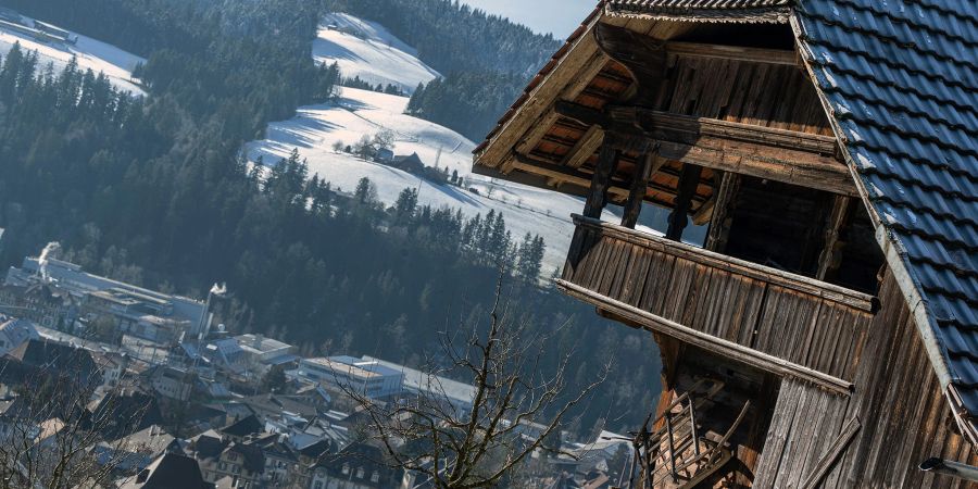 Blick auf Langnau im Emmental.