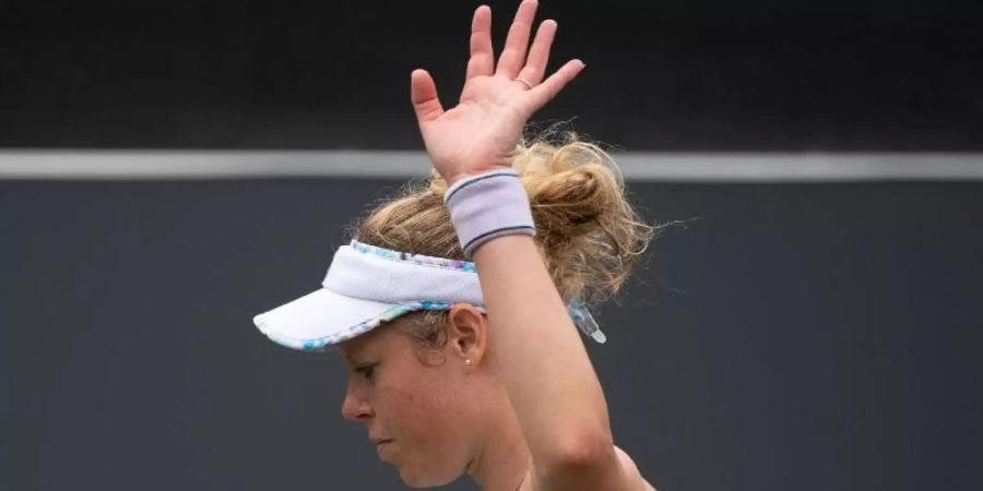 Früh ausgeschieden in Wimbledon: Laura Siegemund. Foto: Sebastian Gollnow/dpa