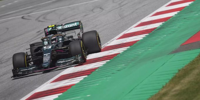 Sebastian Vettel (Aston Martin) beim Steiermark-GP der Formel 1. Sebastian Vettel Formel 1