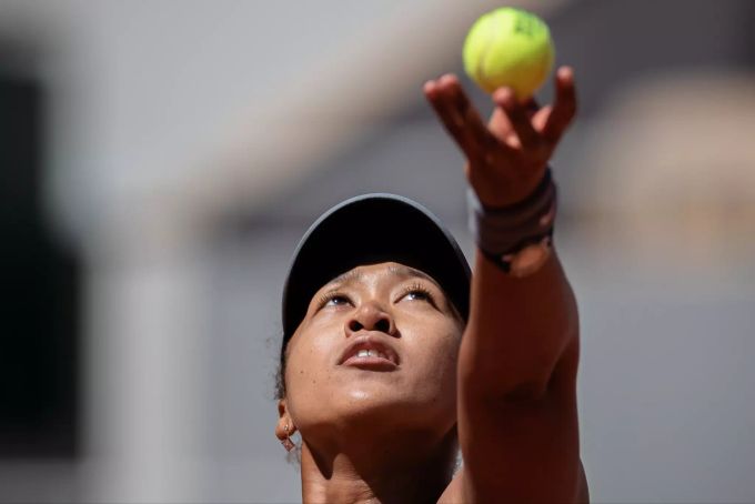 Naomi Osaka in Aktion. French Open