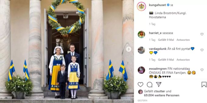 Victoria von Schweden mit ihrem Mann Prinz Daniel und den gemeinsamen Kindern. Victoria von Schweden