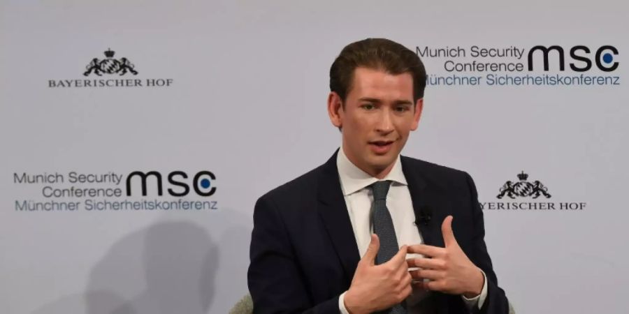 Österreichs Kanzler Sebastian Kurz in München