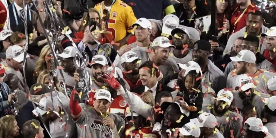 Die Super-Bowl-Sieger von den Kansas City Chiefs können sich auf eine Parade freuen. Foto: Morry Gash/AP/dpa