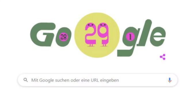 Google Doodle Schaltjahr