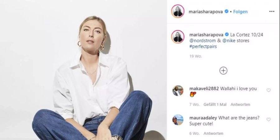 Maria Sharapova war zudem Nike-Botschafterin.