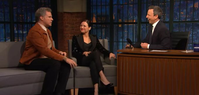 Will Ferrell und Julia Louis-Dreyfus plaudern bei Seth Meyers aus dem Nähkästchen. Will Ferrell