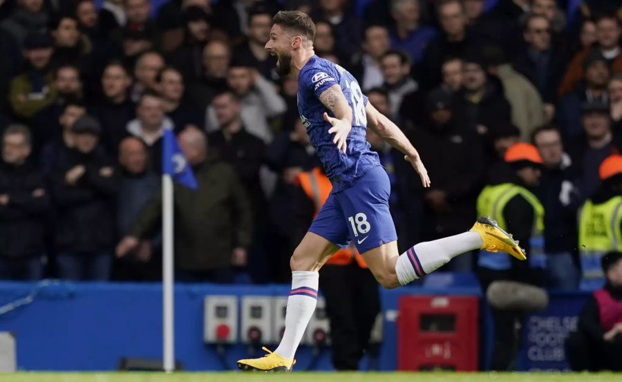 Olivier Giroud bringt die «Blues» schon früh in Führung.