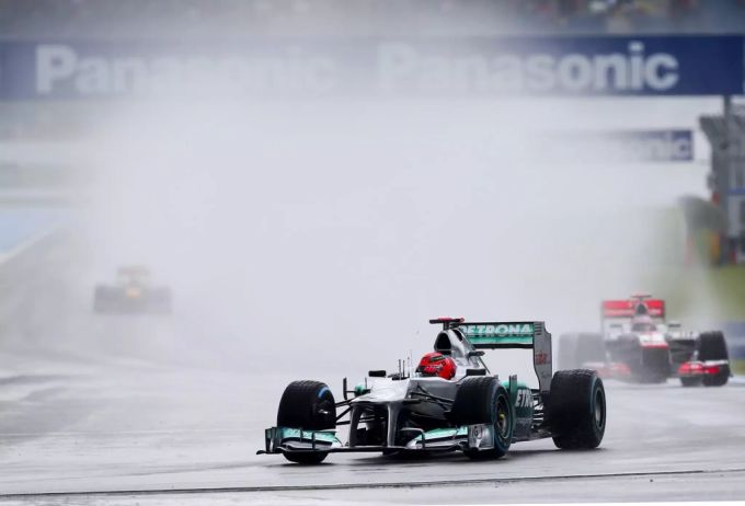 Seine letzte schnellste Rennrunde markierte Michael Schumacher beim Deutschland-GP 2012. Michael Schumacher Formel 1