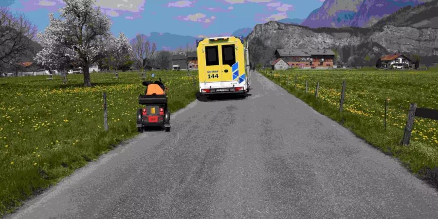 Mels: Unfall mit Elektro-Dreirad