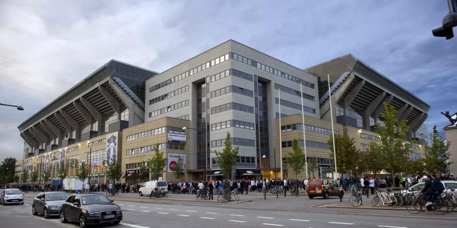 Der Telia Parken in Kopenhagen, Dänemark.