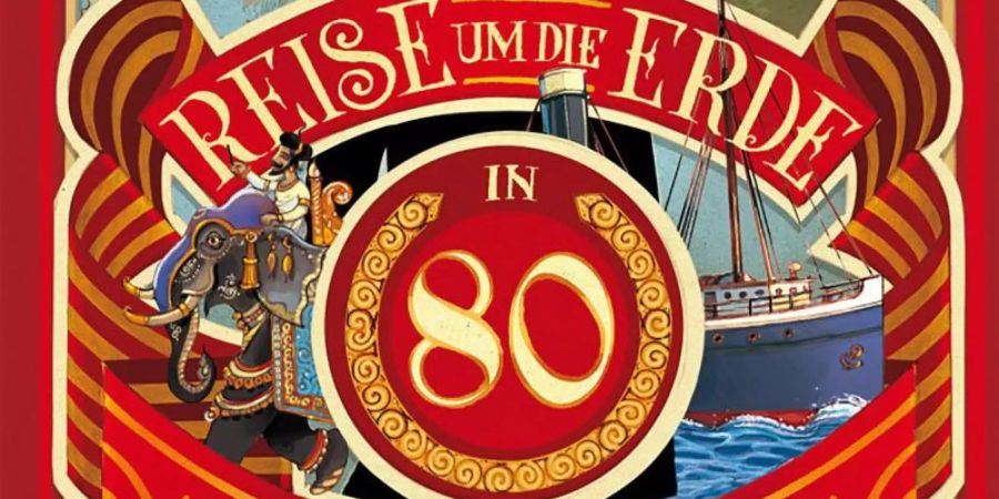 Klassiker der Weltliteratur: «Reise um die Erde in 80 Tagen» von Jules Verne. Foto: -/S. Fischer Verlage/dpa