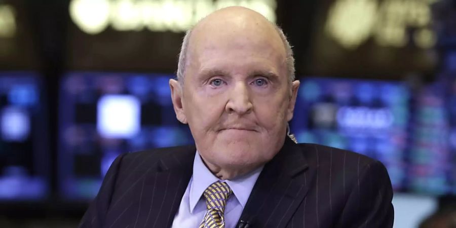 Jack Welch, der frühere Chef des US-Industriekonzerns General Electric, in einer Aufnahme von 2013 an der the New York Stock Exchange. (Archivbild)