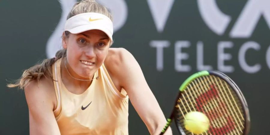 Schlägt zum ersten Mal in der Hauptrunde der Australian Open auf: Antonia Lottner. Foto: Salvatore Di Nolfi/KEYSTONE/dpa