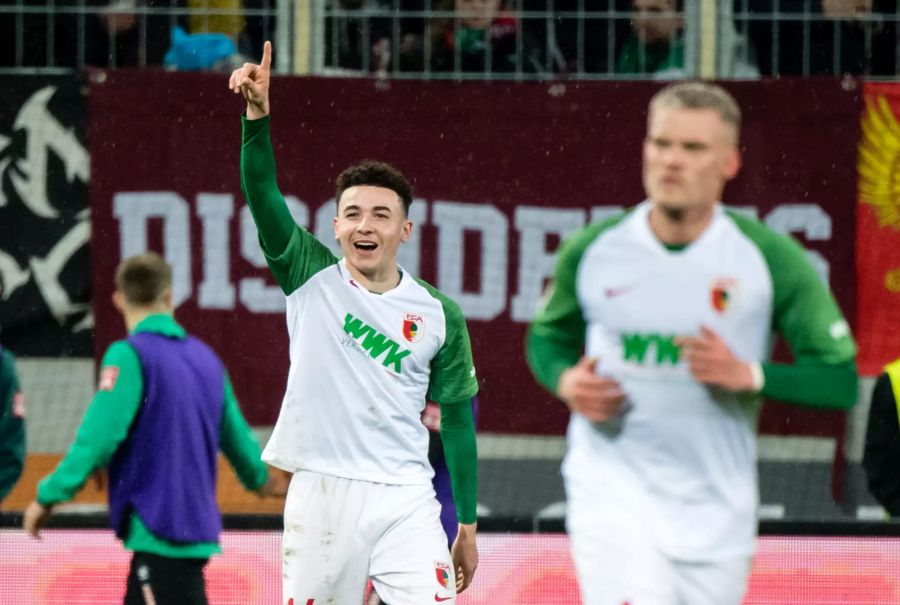 Siegtorschütze: Ruben Vargas beschert dem FC Augsburg in Minute 82 noch einen 2:1-Heimsieg über Werder Bremen.