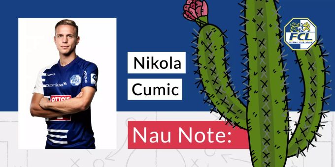 Für Nikola Cumic vom FC Luzern gibt es anstelle einr Note einen Kaktus. FC Luzern