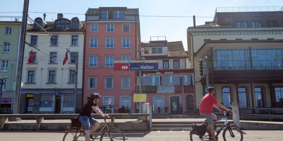 Der Bahnhof Rorschach Hafen.