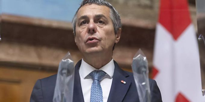 Bundesrat Ignazio Cassis hat am Montag in Brüssel Maros Sefcovic, Vizepräsident der EU-Kommission, getroffen und mit ihm über das Verhältnis Schweiz-EU gesprochen. (Archiv) Bundesrat Ignazio Cassis hat am Montag in Brüssel Maros Sefcovic, Vizepräsident der EU-Kommission, getroffen und mit ihm über das Verhältnis Schweiz-EU gesprochen. (Archiv)