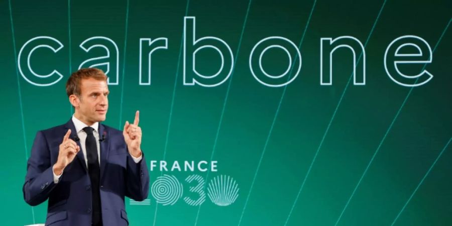 Macron bei der Präsentation seines Industrieprogramms