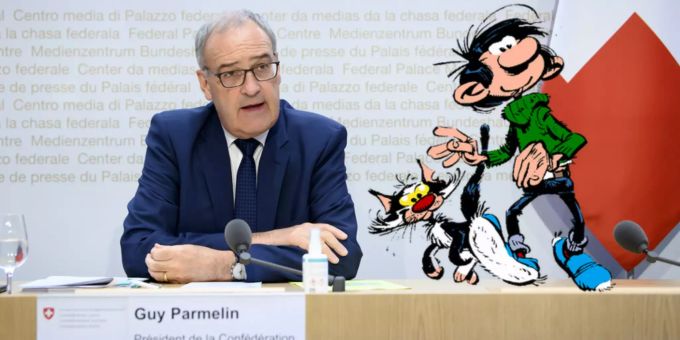 «Fertig Quatsch» - Parmelin vergleicht Skeptiker mit Comic-Figur Gaston