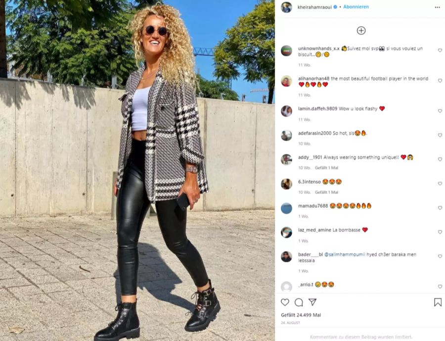 Auf Instagram hat die Französin fast eine halbe Million Follower.