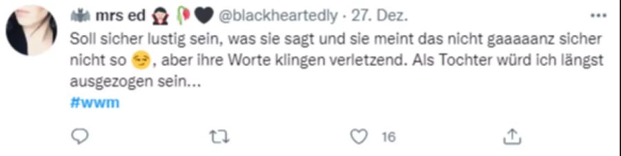 Auch wenn sie es nicht so meint, das Internet hat kein Verständnis für ihr Verhalten.