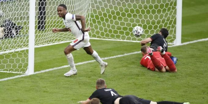 Das EM-Achtelfinale England-Deutschland hat im Juni 27,491 Millionen Zuschauerinnen und Zuschauer erreicht. Foto: John Sibley/POOL Reuters/AP/dpa Das EM-Achtelfinale England-Deutschland hat im Juni 27,491 Millionen Zuschauerinnen und Zuschauer erreicht. Foto: John Sibley/POOL Reuters/AP/dpa