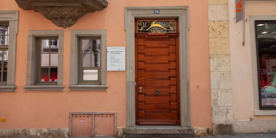 Die Stadtverwaltung Schaffhausen (Bereich: Bau- und Feuerpolizei).