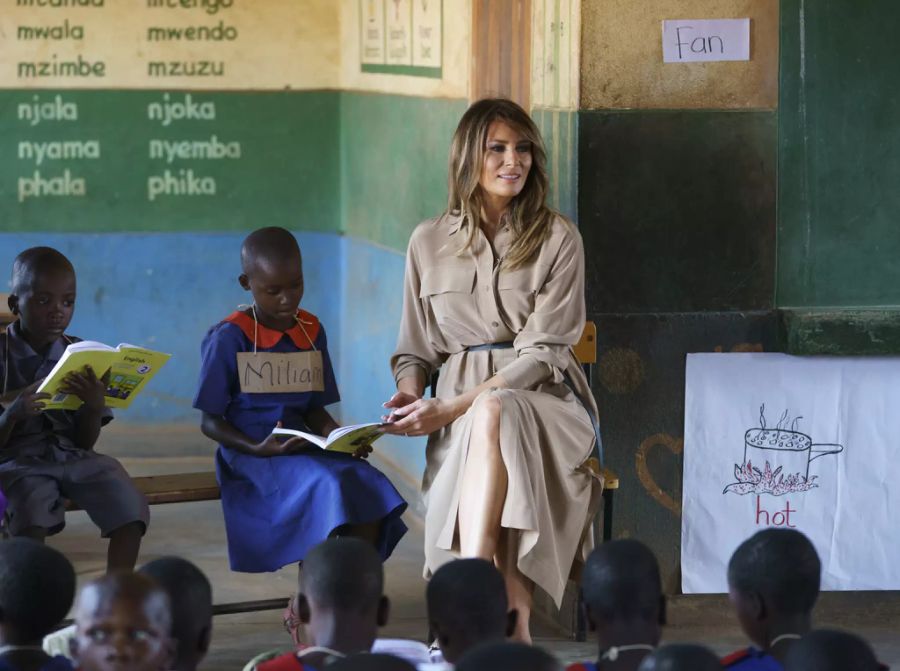 Melania Trump reiste im Oktober 2018 nach Malawi, Afrika.