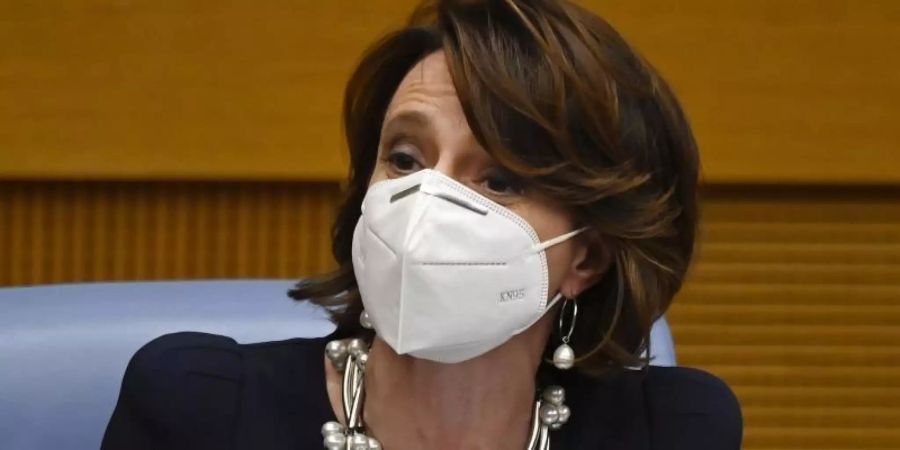 Die italienische Familienministerin Elena Bonetti. Foto: Alberto Pizzoli/POOL AFP/AP/dpa
