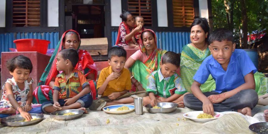 Familie in Bangladesch