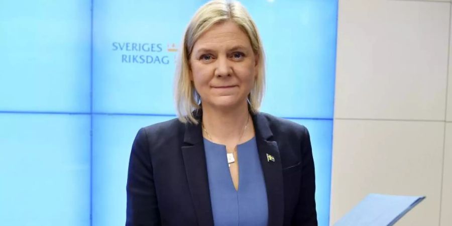 Magdalena Andersson ist erste weibliche Ministerpräsidentin von Schweden. Foto: Erik Simander/TT News Agency/AP/dpa