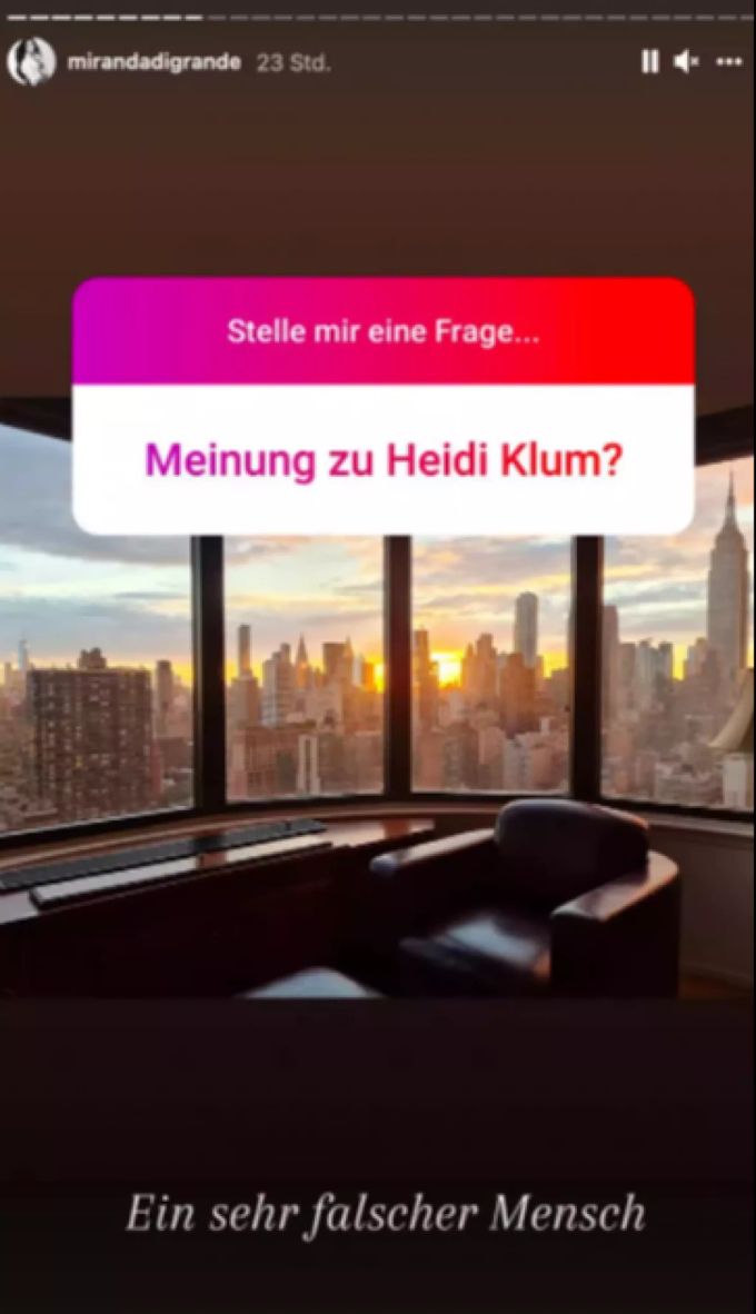 Nathalie Volk bezeichnet Heidi Klum als «falsch». Nathalie Volk