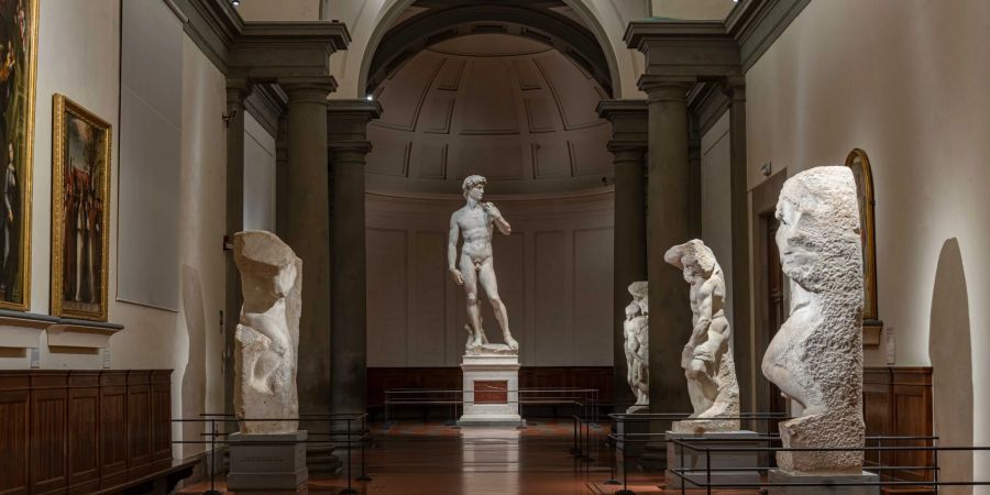 Die David-Statue von Michelangelo in der Galleria dell’Accademia.