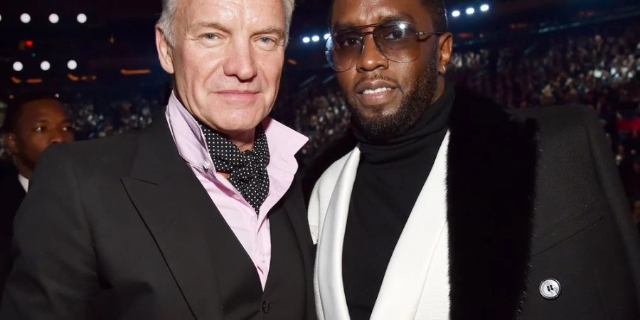 Gute Freunde mit interessantem Deal: Sting und Sean «Diddy» Combs 2018.