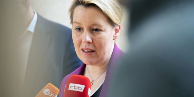 Kritisiert kumpelhaftes Gehabe und männliche Rituale in der Politik: Franziska Giffey (SPD). Kritisiert kumpelhaftes Gehabe und männliche Rituale in der Politik: Franziska Giffey (SPD).
