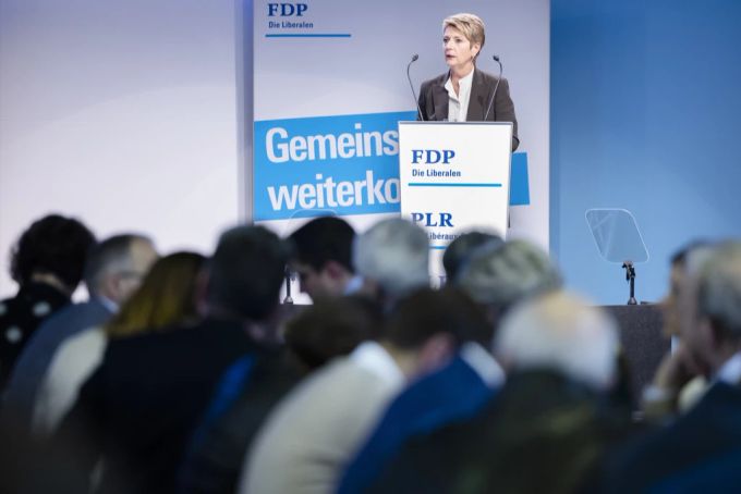 Karin Keller-Sutter wird beim Frühlingsfest der FDP erwartet. Keller sutter